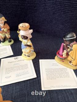 U N Children Franklin Mint Lot of 9 with Certificates