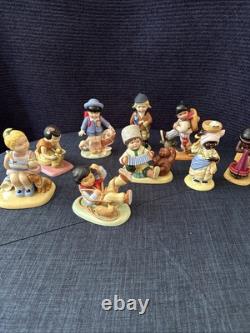 U N Children Franklin Mint Lot of 9 with Certificates