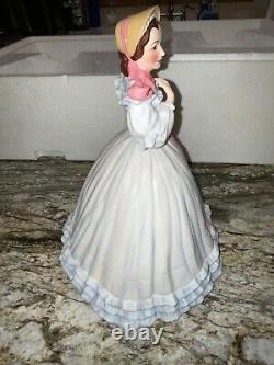 VERY RARE 1988 Franklin Mint Gone With The Wind Melanie Wilkes 11 tall Figurine