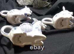 VERY RARE COMPLETE 12 Hallie Greer Country Friends Creamers FRANKLIN MINT