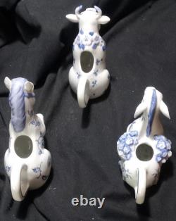 VERY RARE COMPLETE 12 Hallie Greer Country Friends Creamers FRANKLIN MINT