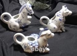 VERY RARE COMPLETE 12 Hallie Greer Country Friends Creamers FRANKLIN MINT