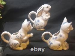 VERY RARE COMPLETE 12 Hallie Greer Country Friends Creamers FRANKLIN MINT