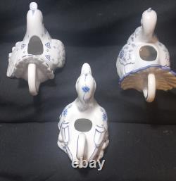 VERY RARE COMPLETE 12 Hallie Greer Country Friends Creamers FRANKLIN MINT