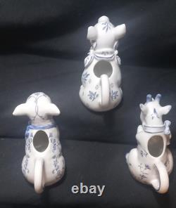 VERY RARE COMPLETE 12 Hallie Greer Country Friends Creamers FRANKLIN MINT