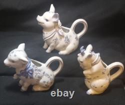 VERY RARE COMPLETE 12 Hallie Greer Country Friends Creamers FRANKLIN MINT