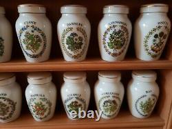 VINTAGE 1985 Gloria Concepts Inc. Japan Franklin Mint 21 Spice Jars WithSpice Rack