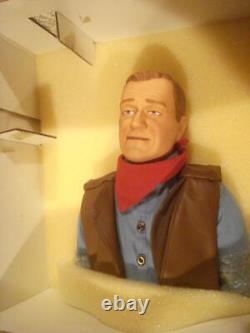 VINTAGE 1990's FRANKLIN MINT JOHN WAYNE THE DUKE HEIRLOOM PORCELAIN DOLL 21