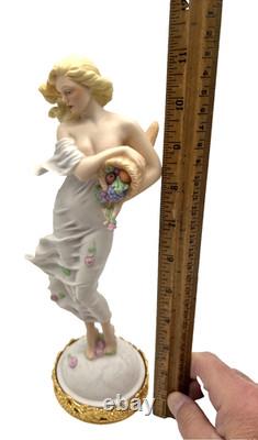 VTG Franklin Mint 1988 E. Kaufman Earth Art Nouveau Woman Figurine Porcelain
