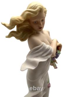 VTG Franklin Mint 1988 E. Kaufman Earth Art Nouveau Woman Figurine Porcelain