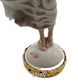 VTG Franklin Mint 1988 E. Kaufman Earth Art Nouveau Woman Figurine Porcelain