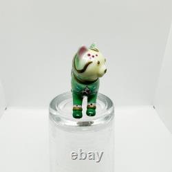 VTG Franklin Mint Curio Cat Cats Famille Rose Porcelain Floral Gummy Figurine