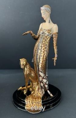 VTG Franklin Mint House of Erte Art Deco OCELOT Figurine Limited Edition 9