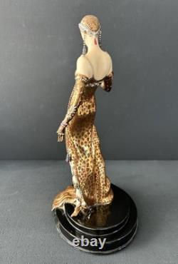 VTG Franklin Mint House of Erte Art Deco OCELOT Figurine Limited Edition 9