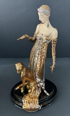 VTG Franklin Mint House of Erte Art Deco OCELOT Figurine Limited Edition 9