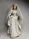 VTG Franklin Mint Porcelain Colleen Irish Bride Doll & Wedding Dress With Stand