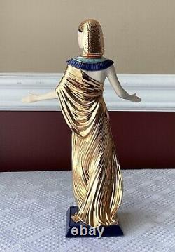 VTG Franklin Mint Selket The Goddess of Magic Porcelain Figurine 24k Gold