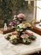 VTG Franklin Mint The Twelve Months of Roses Collection Capodimonte Stand Set