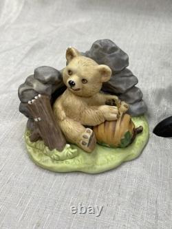 VTG Franklin Mint Woodland Surprises Lot of 11 Jaqueline B. Smith 1984 with Stand