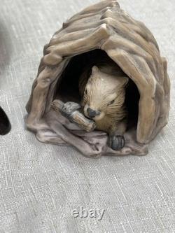 VTG Franklin Mint Woodland Surprises Lot of 11 Jaqueline B. Smith 1984 with Stand