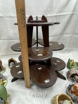 VTG Franklin Mint Woodland Surprises Lot of 11 Jaqueline B. Smith 1984 with Stand