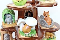 VTG Franklin Mint Woodland Surprises Lot of 12 Jaqueline B. Smith 1984 with Stand