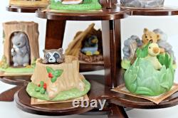 VTG Franklin Mint Woodland Surprises Lot of 12 Jaqueline B. Smith 1984 with Stand