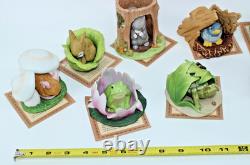 VTG Franklin Mint Woodland Surprises Lot of 12 Jaqueline B. Smith 1984 with Stand