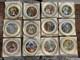 VTG Grimm's Fairy Tales Porcelain Plates Set Of 12 Franklin Mint 1978 In Boxes