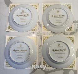 VTG Grimm's Fairy Tales Porcelain Plates Set Of 12 Franklin Mint 1978 In Boxes