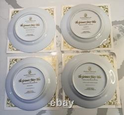 VTG Grimm's Fairy Tales Porcelain Plates Set Of 12 Franklin Mint 1978 In Boxes