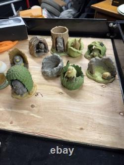 VTG Lot Collection 10 Franklin Mint Safari Surprises Porcelain Animal Figurines