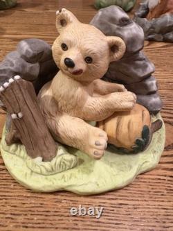 VTG Set Of 12 Franklin Mint 1984 Woodland Surprises Animal Figurines