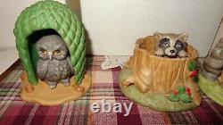VTG Set Of 12 Franklin Mint 1984 Woodland Surprises Animal Figurines with Boxes