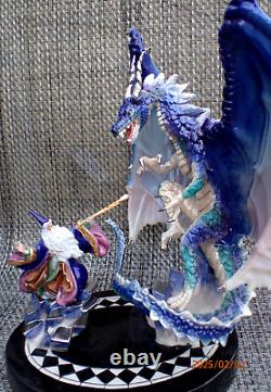 Very Nice Franklin Mint Dragon Spell Miles Pinkney Fine Porcelain Sculpture