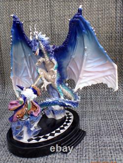 Very Nice Franklin Mint Dragon Spell Miles Pinkney Fine Porcelain Sculpture