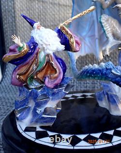 Very Nice Franklin Mint Dragon Spell Miles Pinkney Fine Porcelain Sculpture