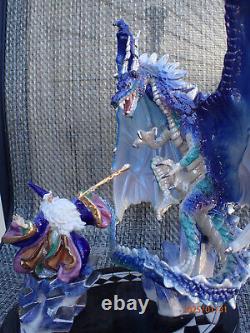 Very Nice Franklin Mint Dragon Spell Miles Pinkney Fine Porcelain Sculpture