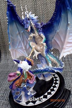 Very Nice Franklin Mint Dragon Spell Miles Pinkney Fine Porcelain Sculpture
