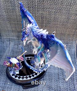 Very Nice Franklin Mint Dragon Spell Miles Pinkney Fine Porcelain Sculpture