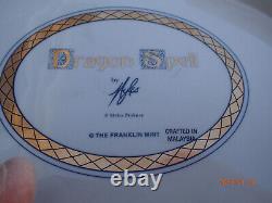 Very Nice Franklin Mint Dragon Spell Miles Pinkney Fine Porcelain Sculpture