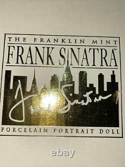 Very Rare Boxed Franklin MINT Frank Sinatra Porcelain Portrait Doll Unused