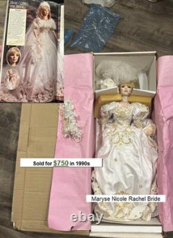 Very Rare Franklin Mint Rachel Bride by Maryse Nicole Gorgeous Doll $750 in 1990