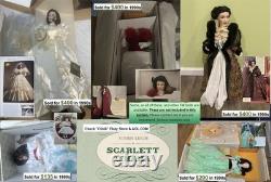 Very Rare Franklin Mint Scarlett GWTW Gone with the Wind Gorgeous Doll $ave
