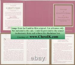 Very Rare Franklin Mint Scarlett GWTW Gone with the Wind Gorgeous Doll $ave Shame