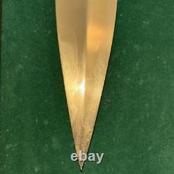 Vintage 13 Mounted Franklin Mint Dagger / Owl Porcelain Holding Snake