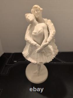 Vintage 1977 Franklin Porcelain Royal Ballet Swan Lake 9.5 See Description