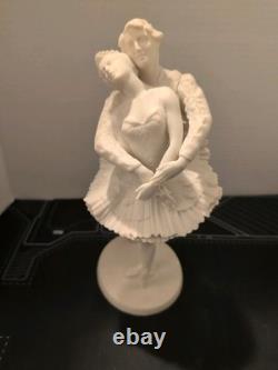 Vintage 1977 Franklin Porcelain Royal Ballet Swan Lake 9.5 See Description