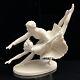 Vintage 1977 Franklin Porcelain The Royal Ballet Sculpture Swan Lake 10x8