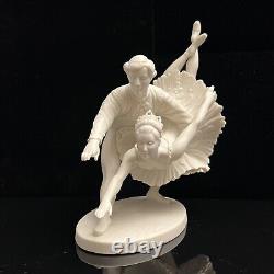 Vintage 1977 Franklin Porcelain The Royal Ballet Sculpture Swan Lake 10x8